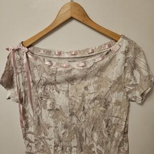 Hollister NWOT Women's Camo Off The Shoulder Tee